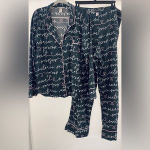 Victoria’s Secret Matching Pajama Set | Size XL | Gray Pink White
